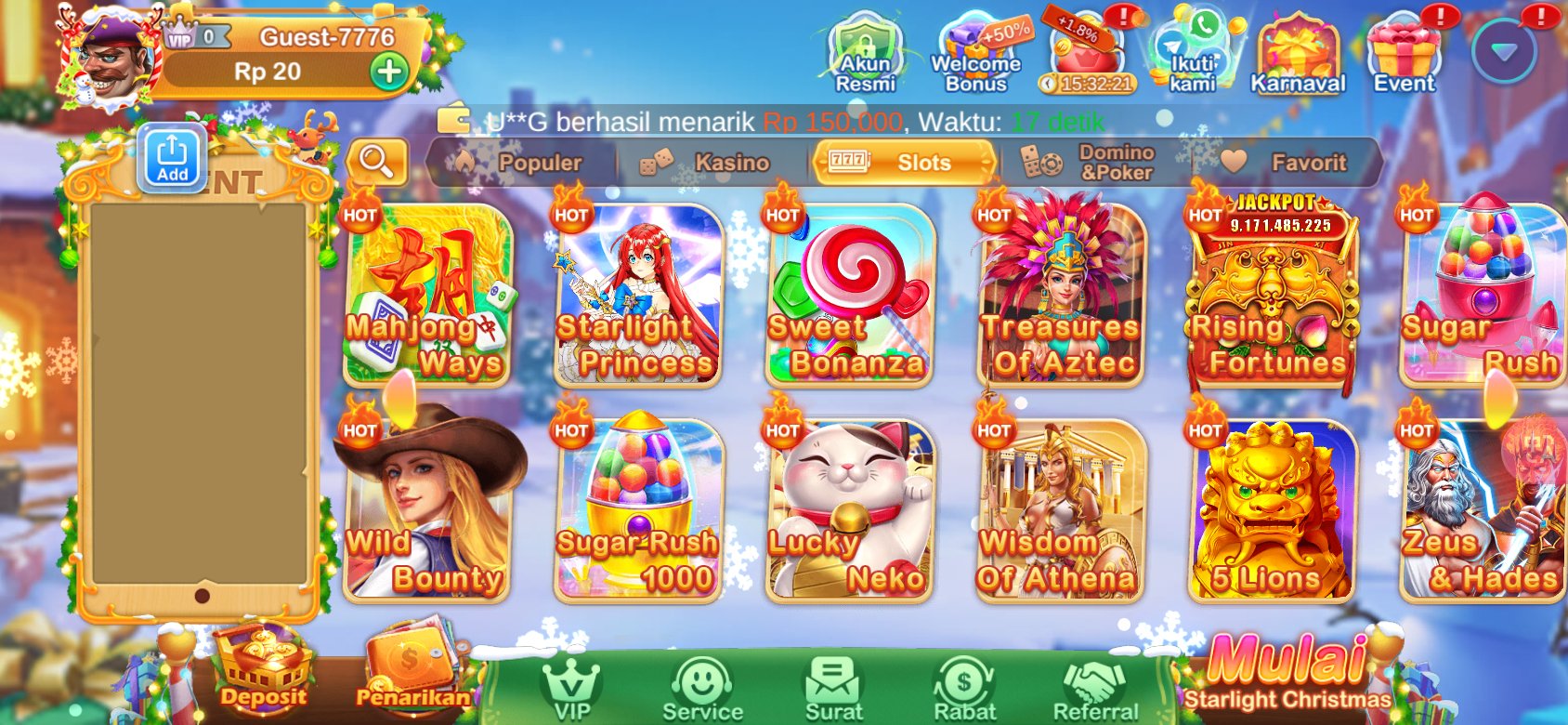 Permainan slot populer di pc777 seperti Gates of Olympus dan Sweet Bonanza.